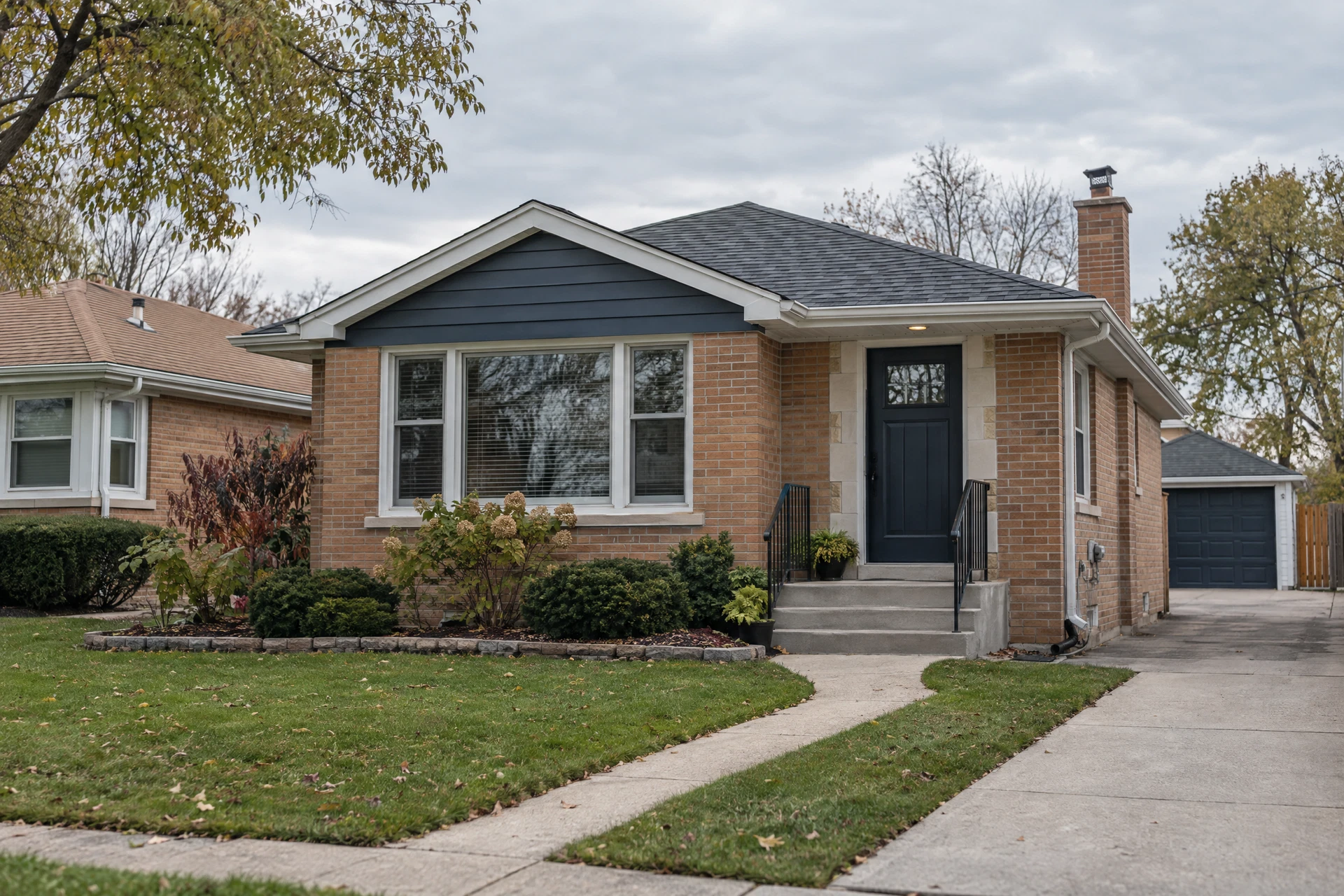 Illustrative compact brick residence, not an identified Alsip property